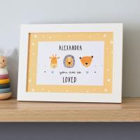 Personalised So Loved Nursery A4 Framed Print Extra Image 2 Preview